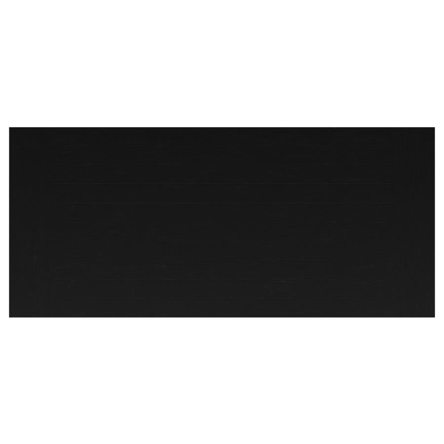 Florence 126-inch Extension Dining Table Distressed Black