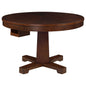 Marietta Round Wooden Game Table Tobacco