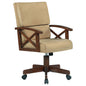 Marietta Upholstered Game Chair Tobacco and Tan