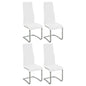 Montclair High Back Dining Chairs Black and Chrome (Set of 4)