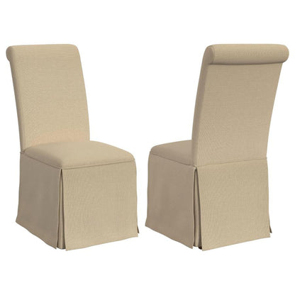 Shawna Upholstered Skirted Dining Chair (Set of 2)