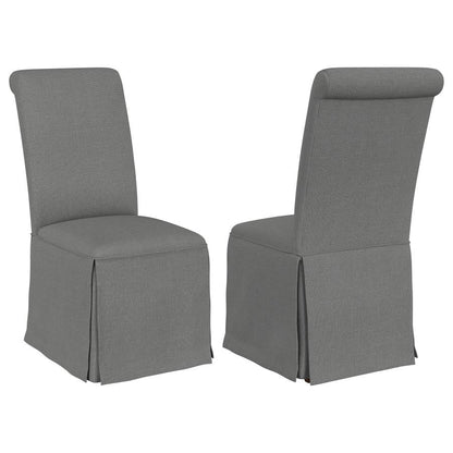 Shawna Upholstered Skirted Dining Chair (Set of 2)