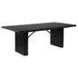 Catherine Rectangular Double Pedestal Dining Table Black