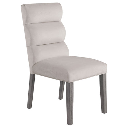 Carla Upholstered Dining Side Chair Stone (Set of 2)