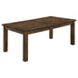 Coleman Rectangular Dining Table Rustic Golden Brown