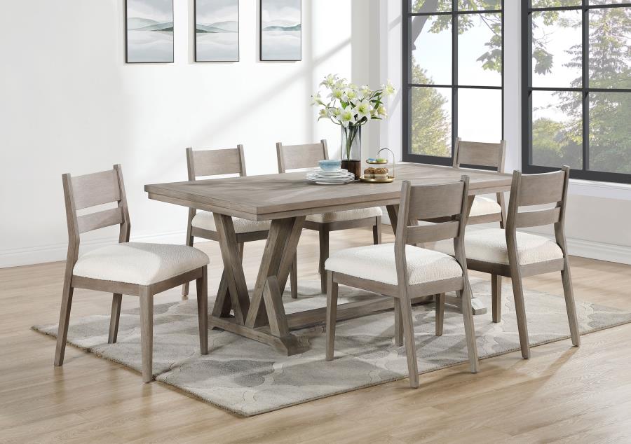 Cornelia 5-piece Rectangular Dining Table Set Coastal Grey