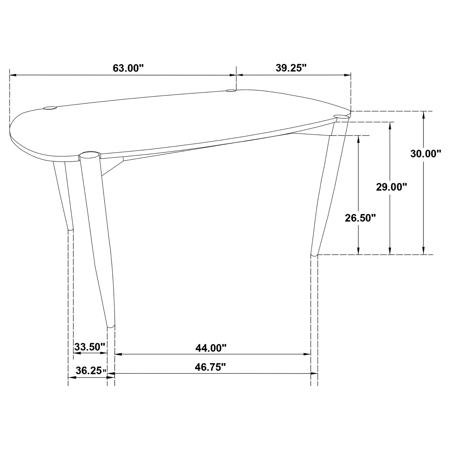 Dortch Oval Solid Wood Dining Table Walnut