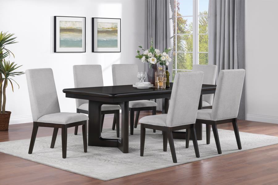 Hathaway 5-piece Rectangular Dining Table Set Acacia Brown