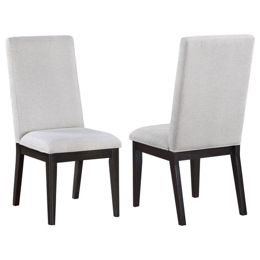 Hathaway Upholstered Dining Side Chair Cream (Set of 2)