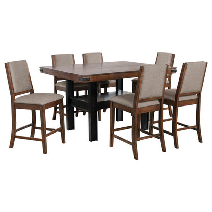 Patterson 5-piece Counter Height Dining Set Mango Oak