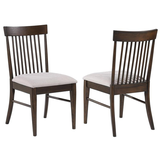 Everton Wood Dining Side Chair Dark Walnut (Set of 2)