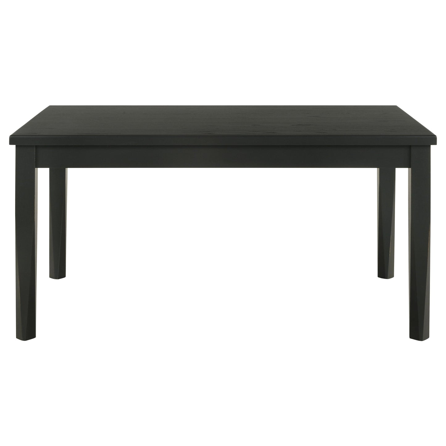 Appleton Rectangular Wood Dining Table Black Washed