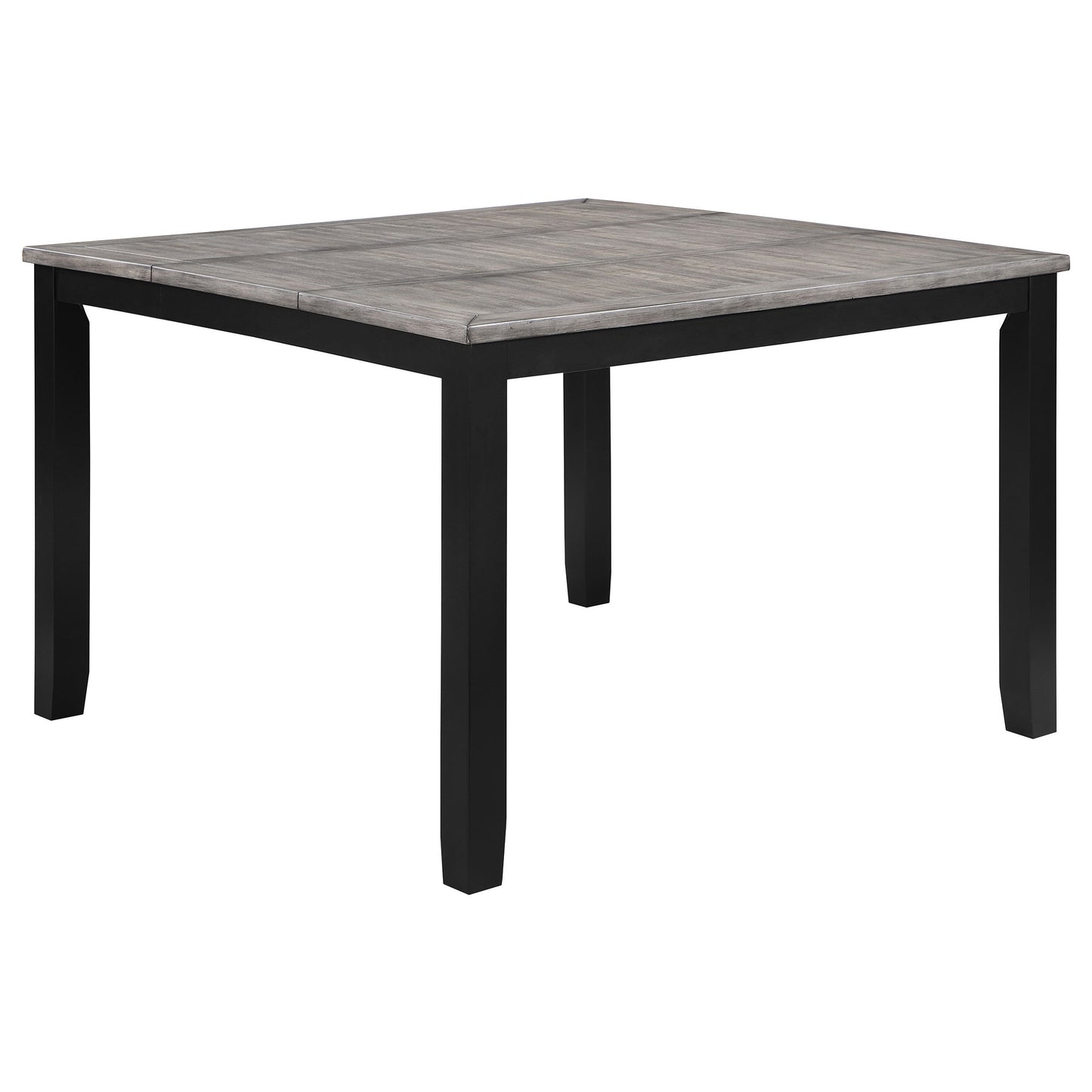 Elodie Counter Height Dining Table with Extension Leaf Grey and Black