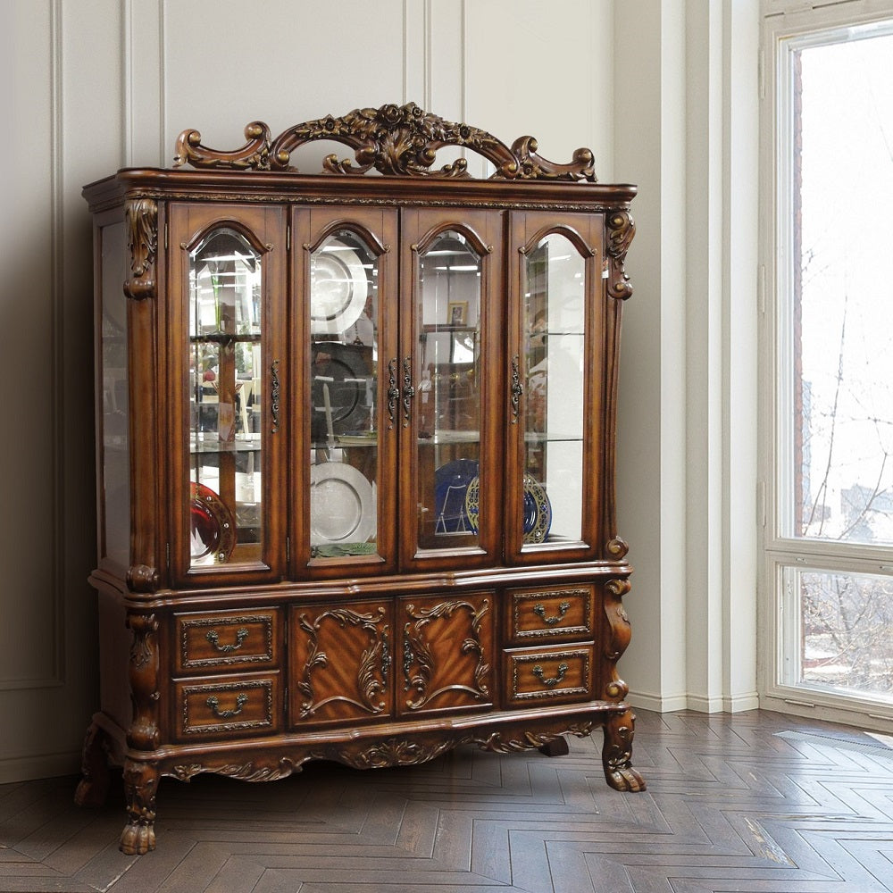 Dresden 4 Drawers Hutch & Buffet