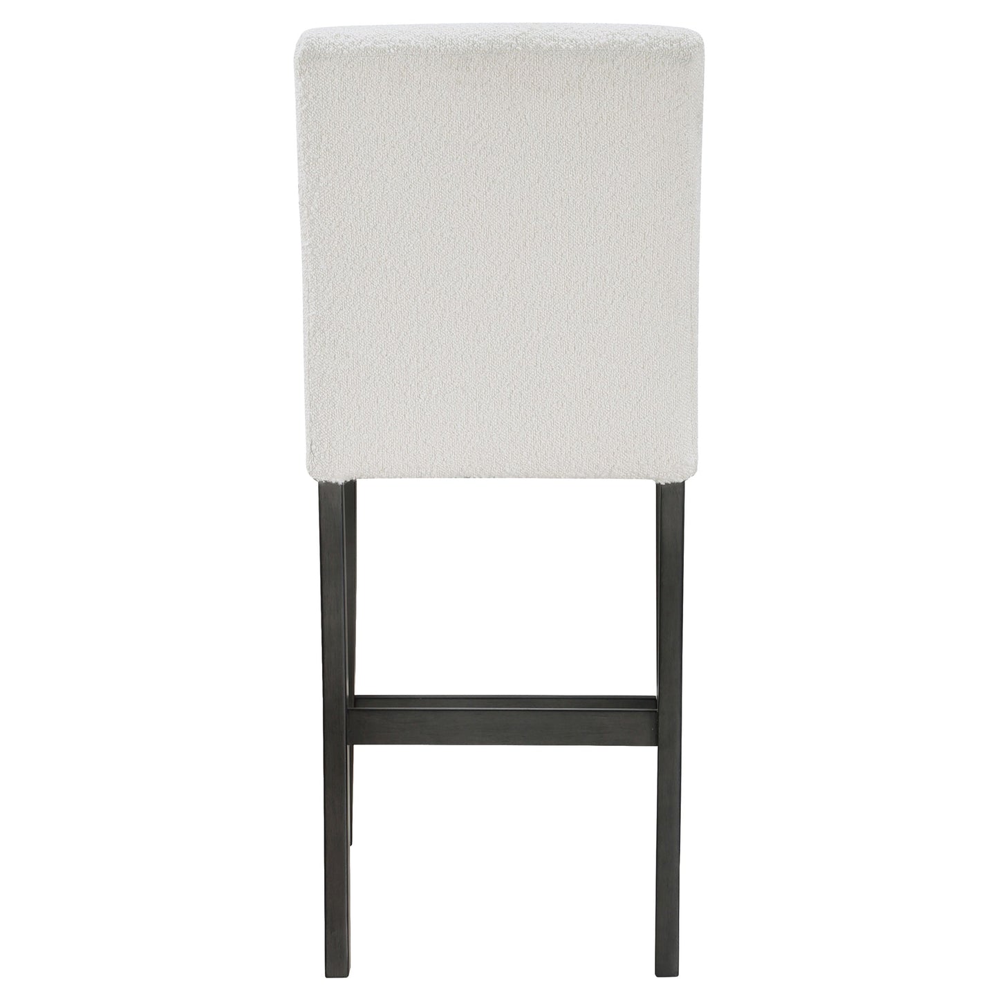 Alba Boucle Upholstered Counter Height Dining Chair White and Charcoal Grey (Set of 2)