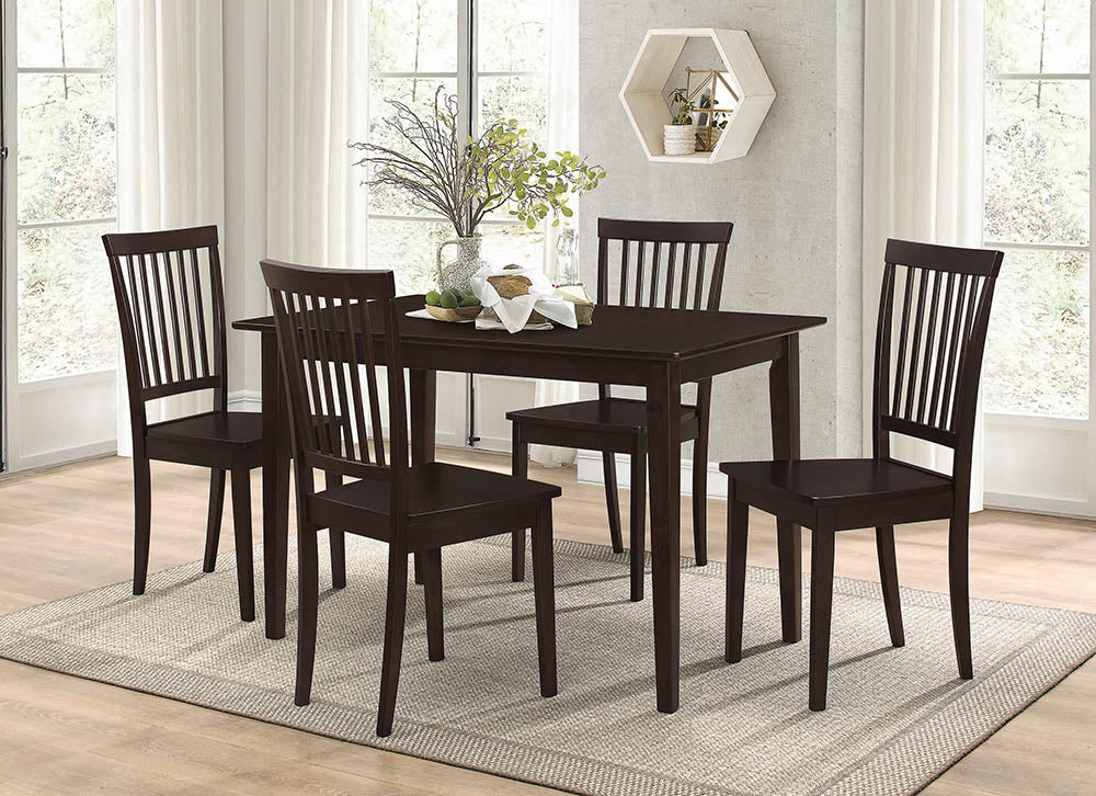 Gomez  Rectangular Dining Table Set Cappuccino