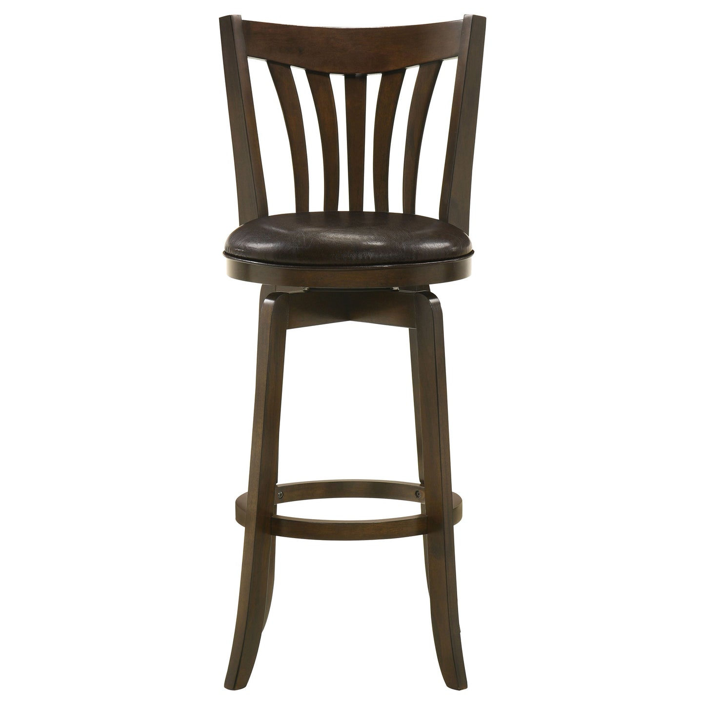 Lambert Counter Height Swivel Bar Stool with Upholstered Seat Dark Cherry