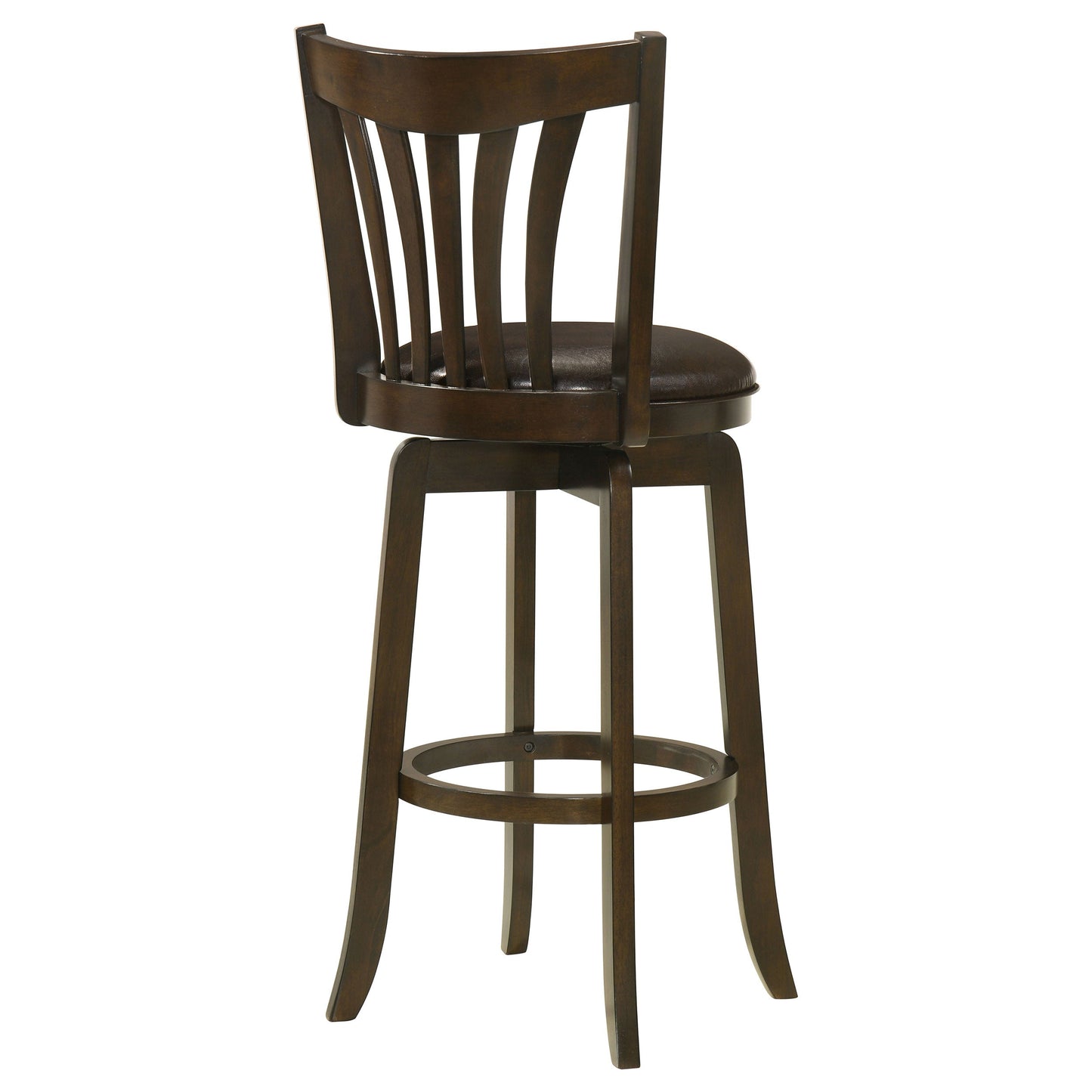 Lambert Counter Height Swivel Bar Stool with Upholstered Seat Dark Cherry