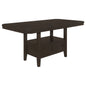 Prentiss Rectangular Counter Height Table with Butterfly Leaf Cappuccino