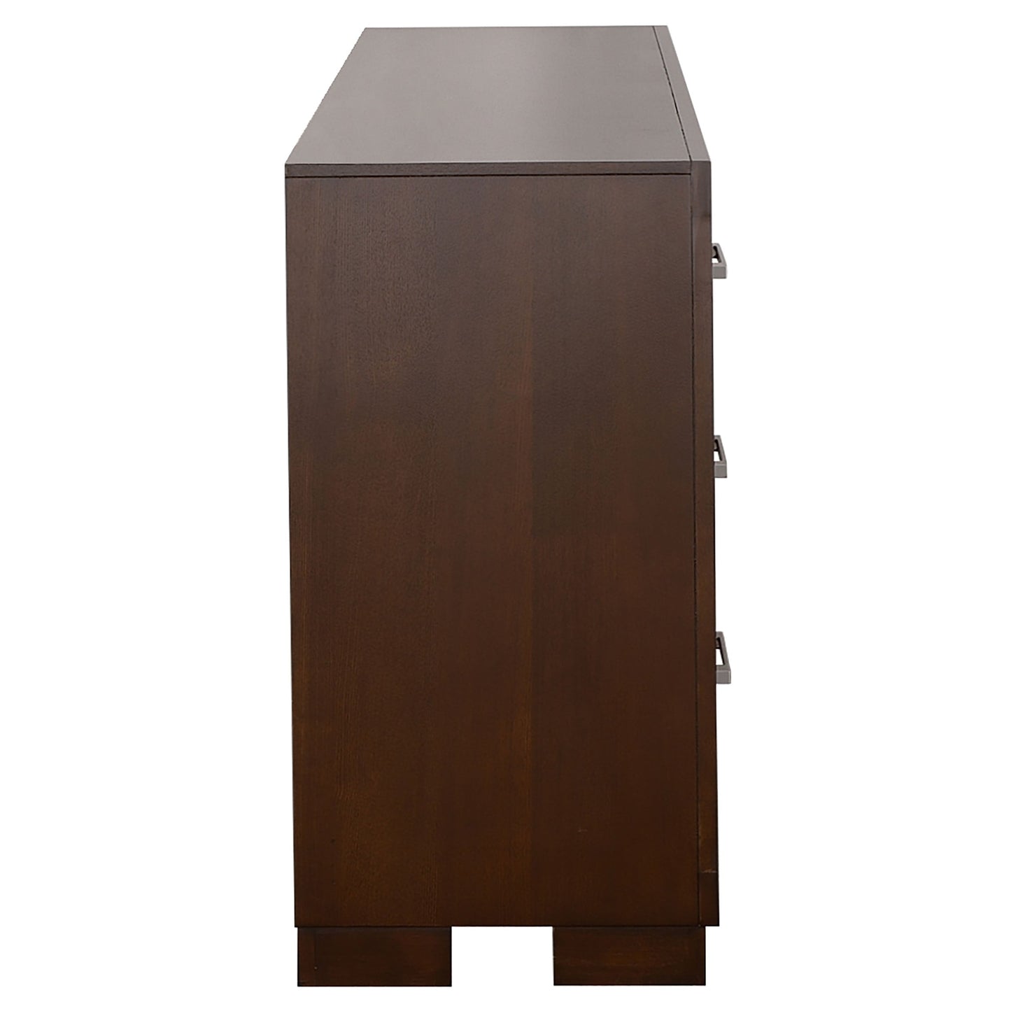 Jessica 6-drawer Dresser with Mirror Cappuccino