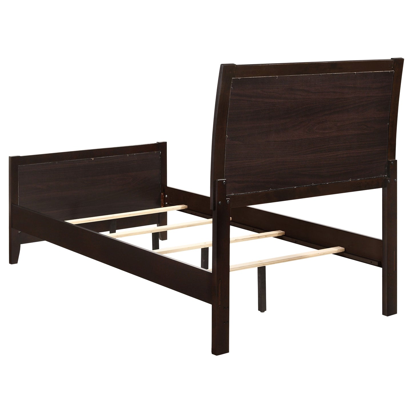 Carlton  Upholstered Bed Cappuccino and Black