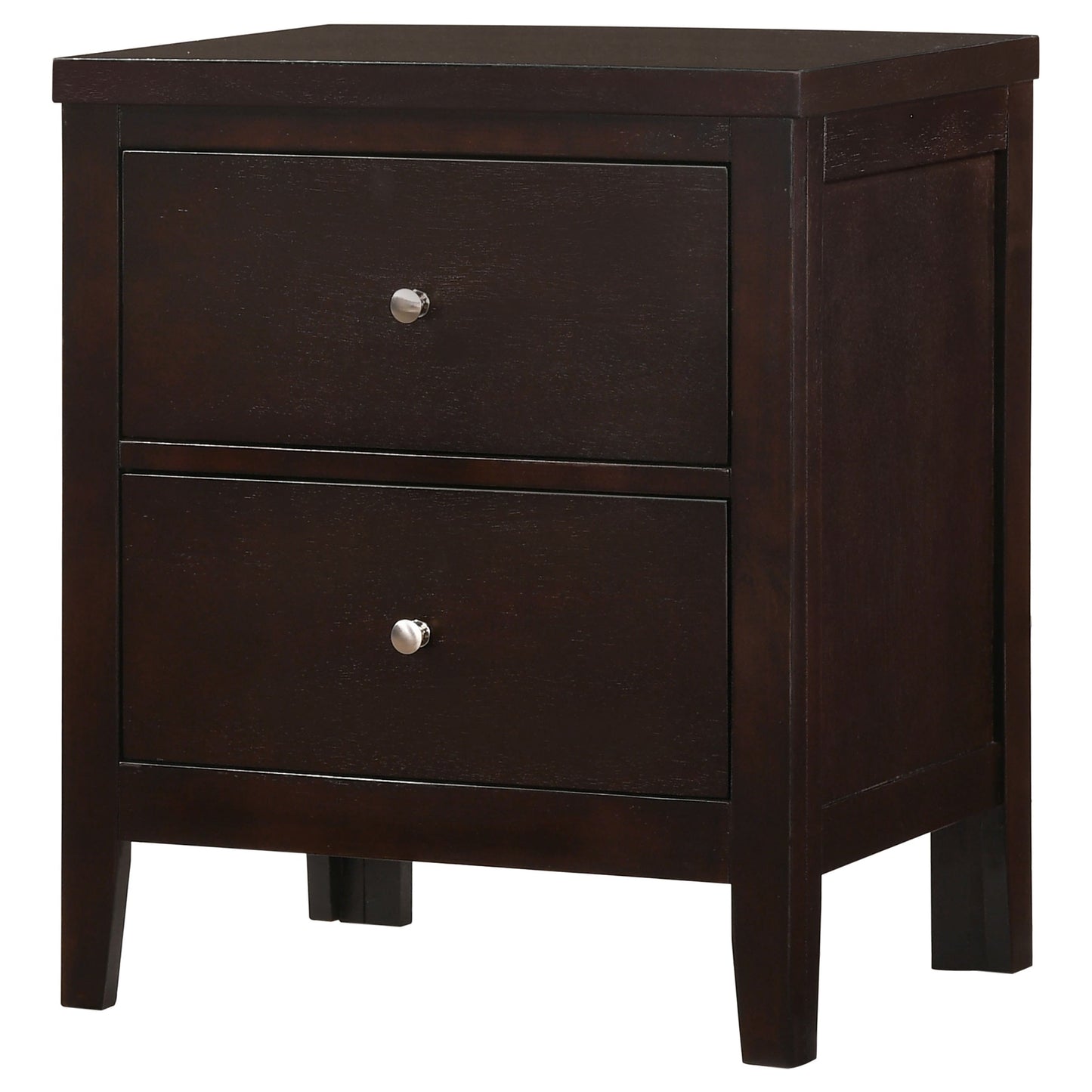 Carlton 2-drawer Rectangular Nightstand Cappuccino