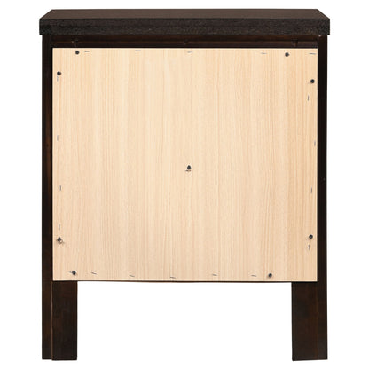 Carlton 2-drawer Rectangular Nightstand Cappuccino