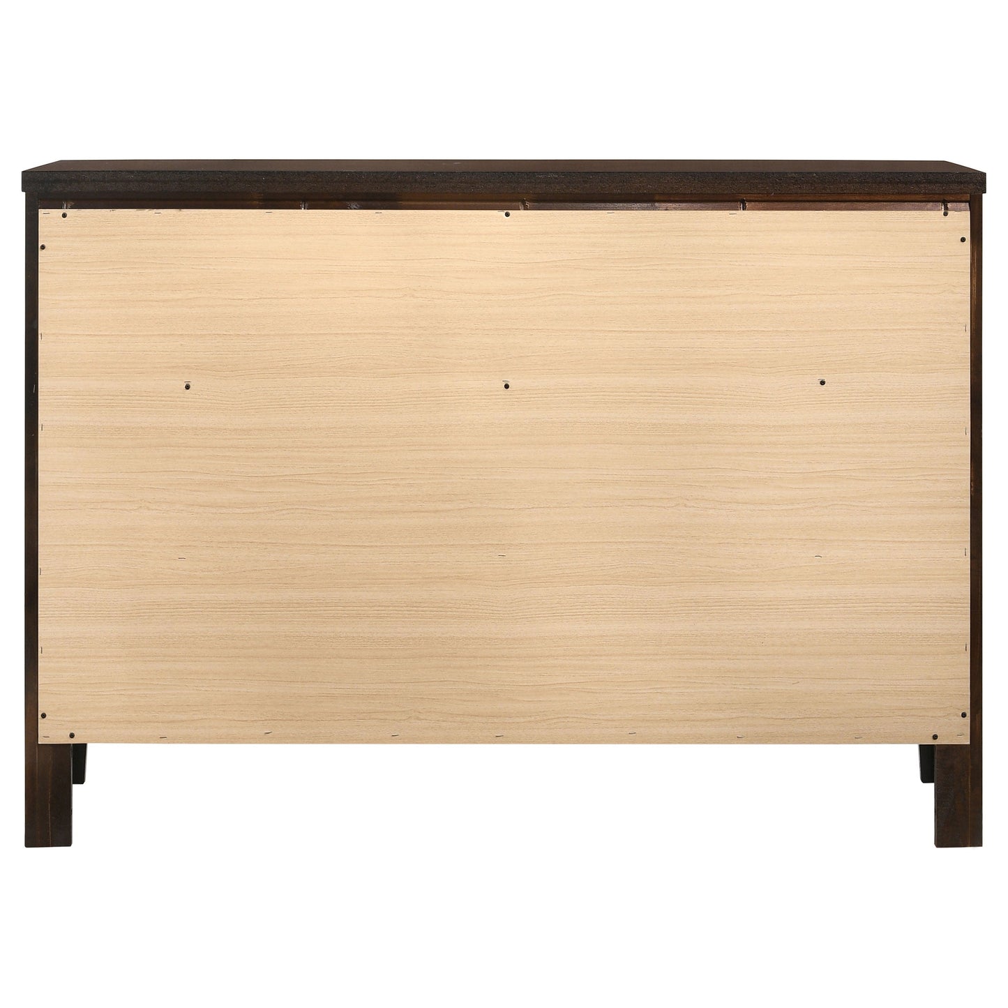 Carlton 6-drawer Rectangular Dresser with Mirror Cappuccino