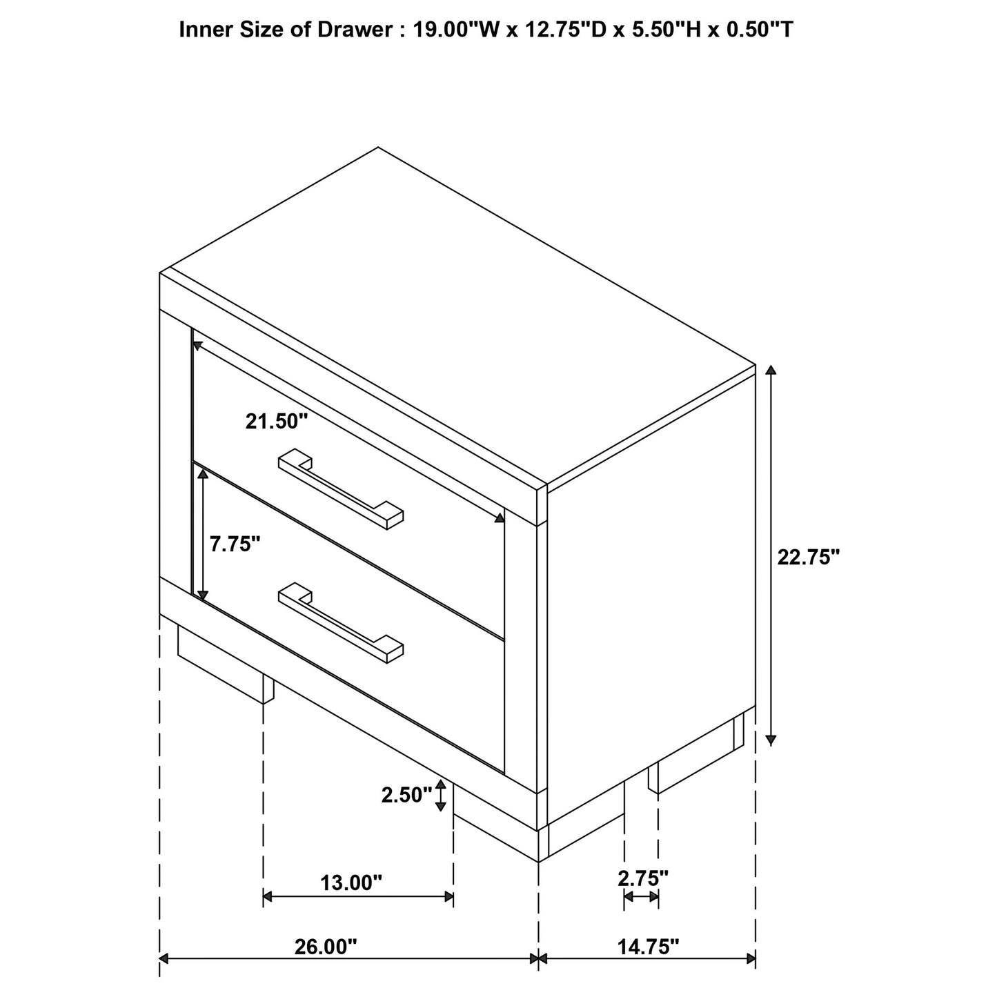 Jessica Minimalistic Platform Bedroom Set