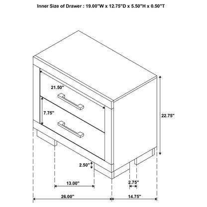 Jessica Minimalistic Platform Bedroom Set