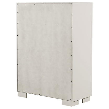 Jessica 5-drawer Chest White