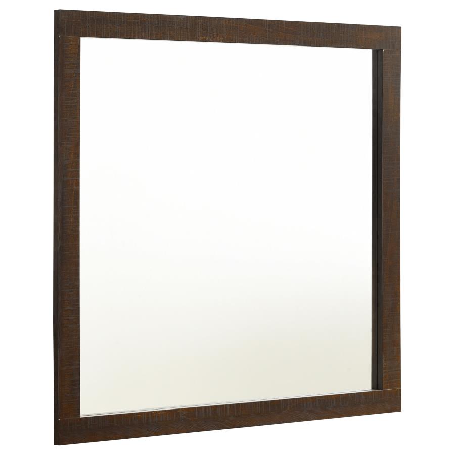 Edmonton Dresser Mirror Rustic Tobacco