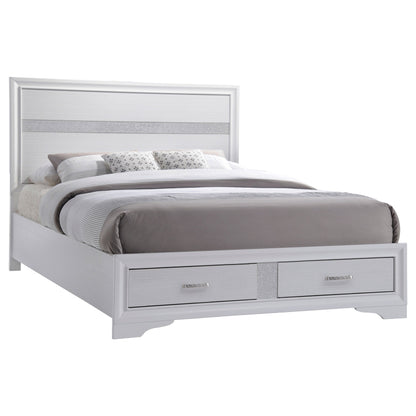 Miranda  2-drawer Storage Bed White