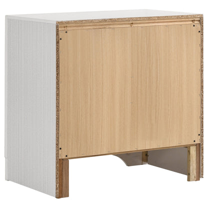 Miranda 2-drawer Nightstand Tray White