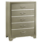 Beaumont 5-drawer Rectangular Chest Champagne