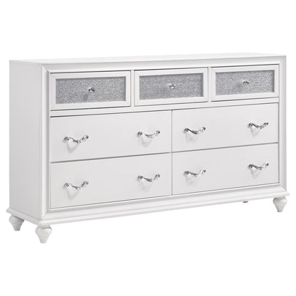 Archy Upholstered Tufted Bedroom Set White