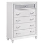 Barzini 5-drawer Chest White