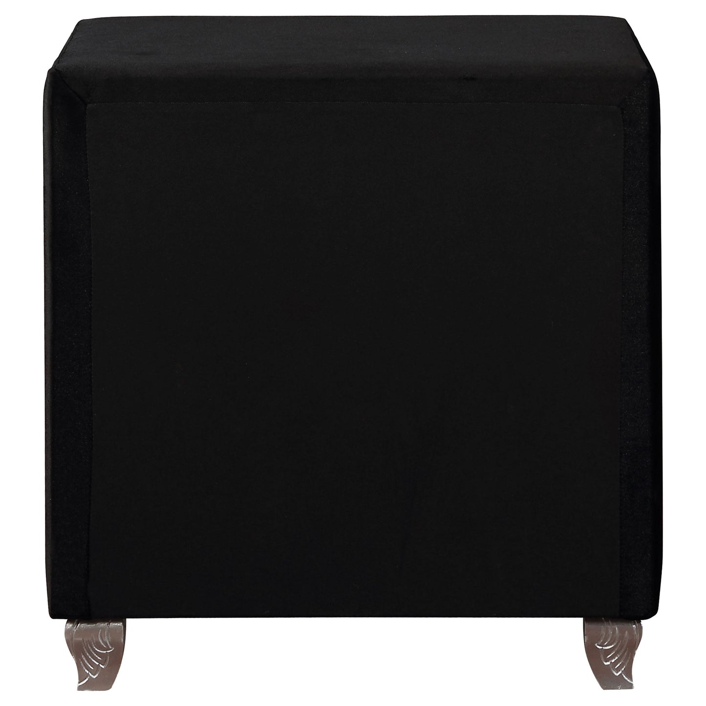 Deanna 2-drawer Rectangular Nightstand Black