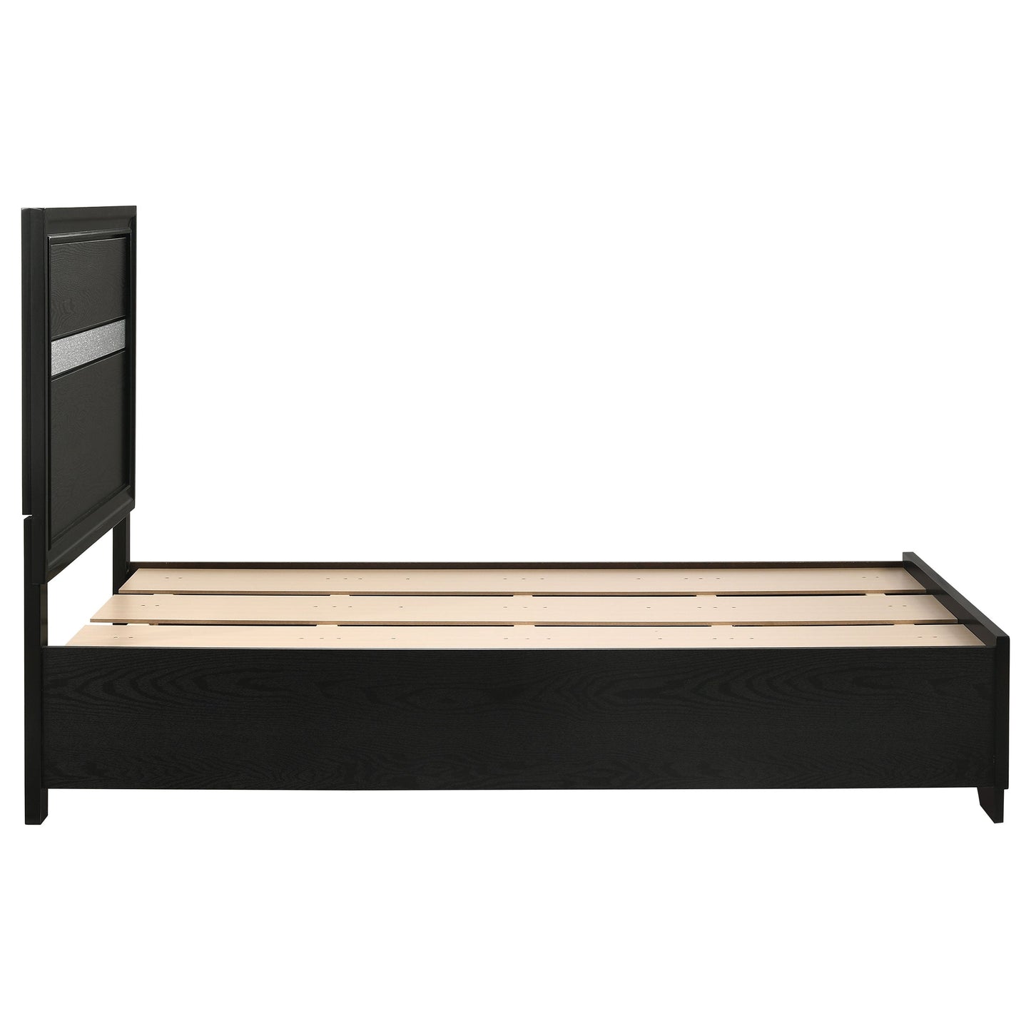 Miranda  2-drawer Storage Bed Black