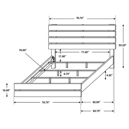 Brantford  Panel Bed Barrel Oak