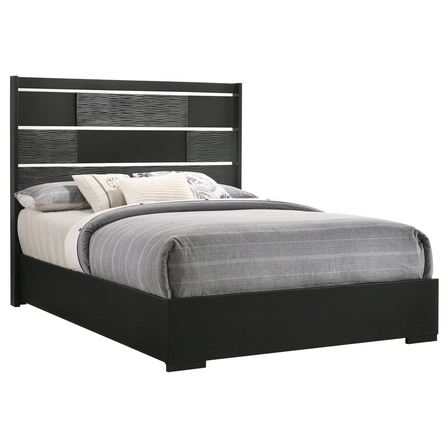 Blacktoft  Panel Bed Black