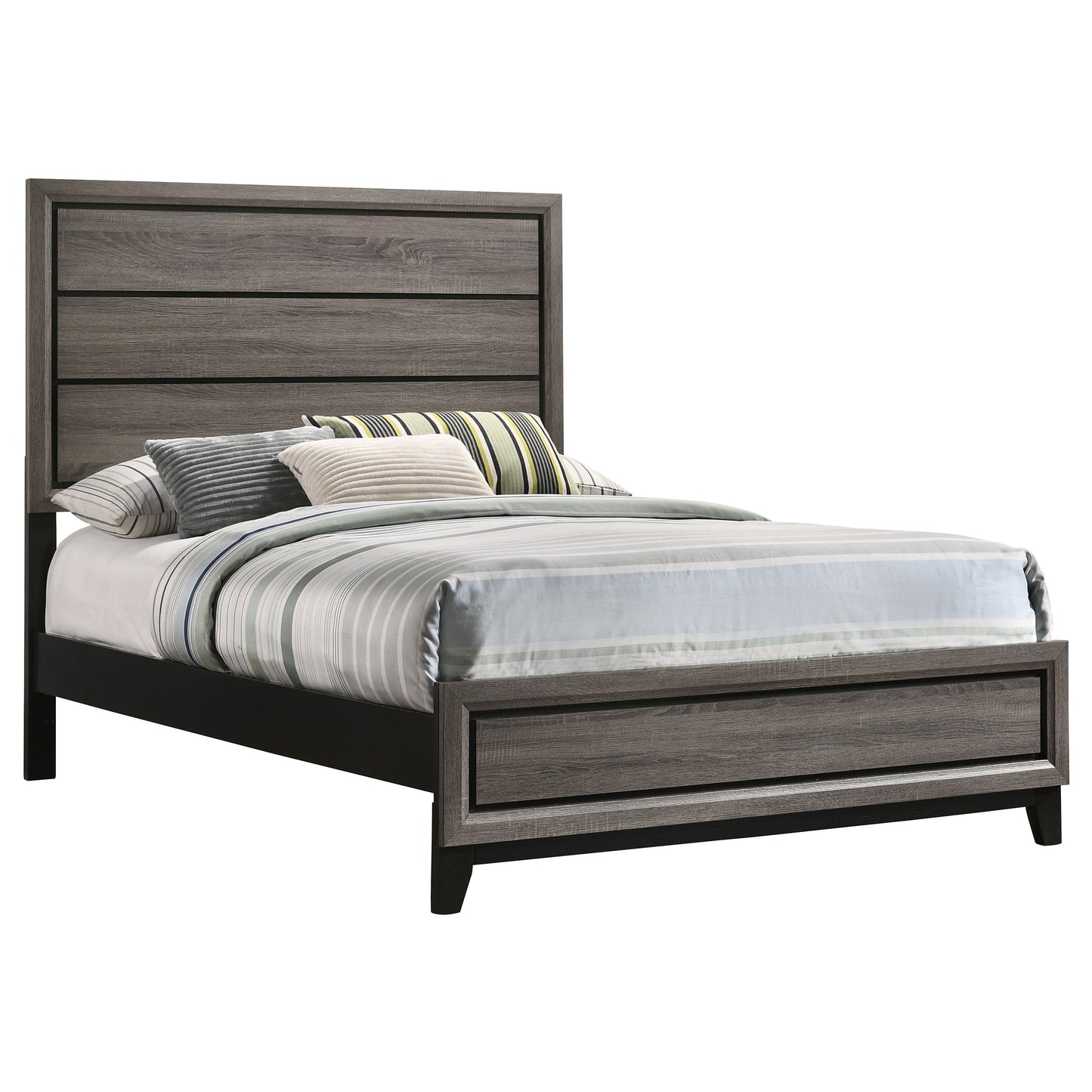 Watson  Bed Grey Oak and Black