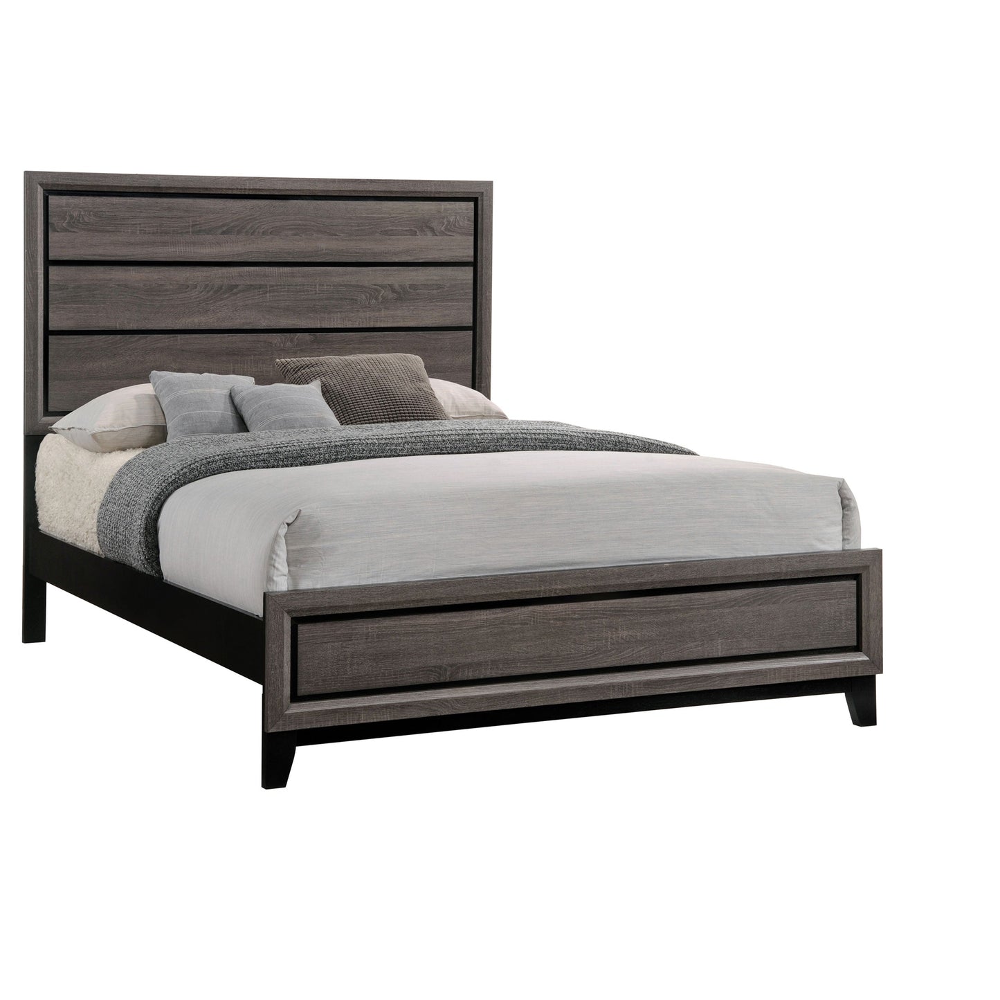 Watson  Bed Grey Oak and Black