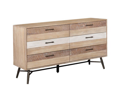 Marlow 4-piece Queen Bedroom Set Rough Sawn Multi