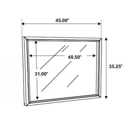 Serenity Dresser Mirror Mod Grey