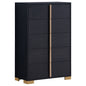 Marceline 5-drawer Chest Black