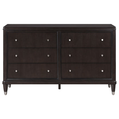 Emberlyn 6-drawer Bedroom Dresser with Mirror Brown