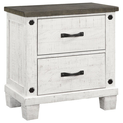 Lilith   Bedroom Set Distressed Grey and White