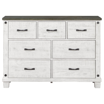 Lilith   Bedroom Set Distressed Grey and White