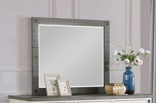 Lilith Dresser Mirror Distressed Grey